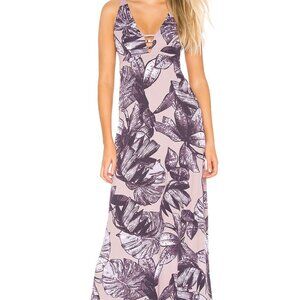 Maaji Strap Back Resort Maxi Dress in Beach Bound Print - Size Small